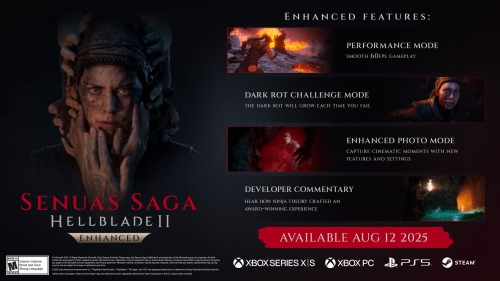Bild:Senua’s Saga: Hellblade II Enhanced ist für PlayStation 5, Xbox und PC erhältlich