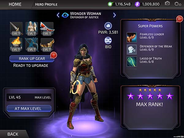 Bild: Wonder Woman-Filminhalte jetzt in DC Legends verfügbar